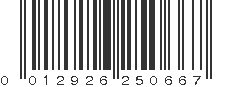 UPC 012926250667