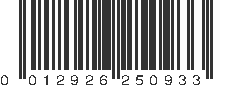 UPC 012926250933