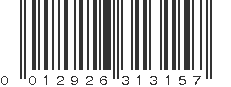 UPC 012926313157