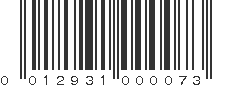 UPC 012931000073