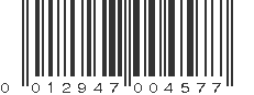 UPC 012947004577