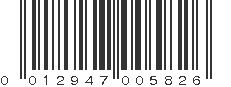 UPC 012947005826