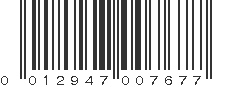 UPC 012947007677