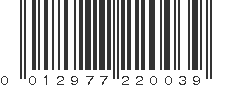 UPC 012977220039