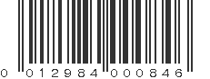 UPC 012984000846