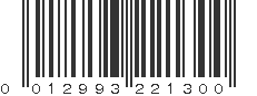 UPC 012993221300