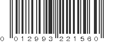 UPC 012993221560