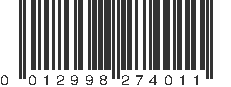 UPC 012998274011