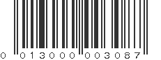 UPC 013000003087