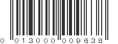 UPC 013000009638