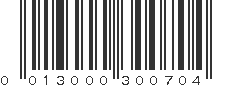 UPC 013000300704