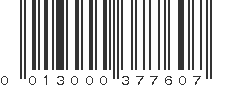 UPC 013000377607