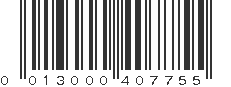 UPC 013000407755