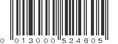 UPC 013000524605