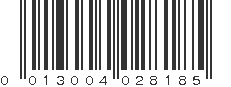 UPC 013004028185