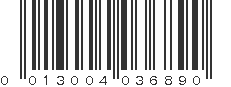 UPC 013004036890