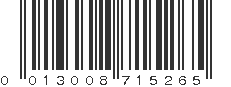 UPC 013008715265