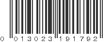 UPC 013023191792