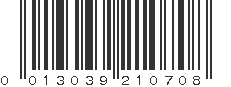 UPC 013039210708