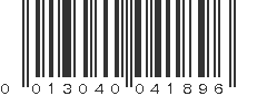 UPC 013040041896