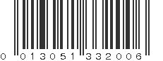 UPC 013051332006