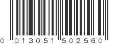 UPC 013051502560