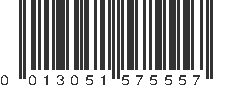 UPC 013051575557