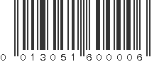 UPC 013051600006