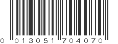 UPC 013051704070