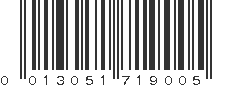 UPC 013051719005