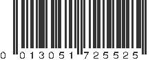 UPC 013051725525