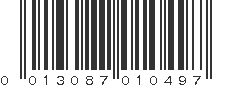 UPC 013087010497