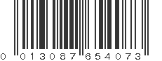 UPC 013087654073