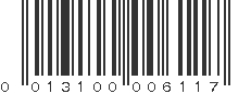 UPC 013100006117