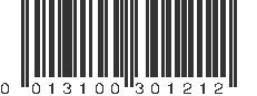 UPC 013100301212