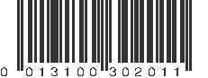 UPC 013100302011