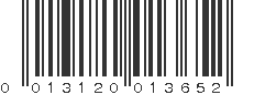 UPC 013120013652