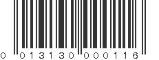 UPC 013130000116