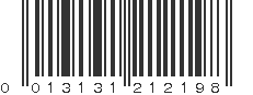 UPC 013131212198