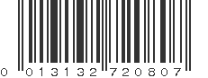 UPC 013132720807