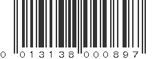 UPC 013138000897