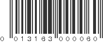 UPC 013163000060