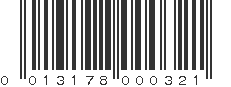 UPC 013178000321