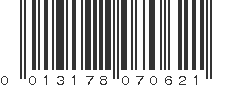 UPC 013178070621