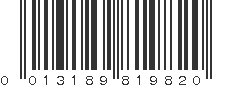 UPC 013189819820