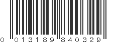 UPC 013189840329