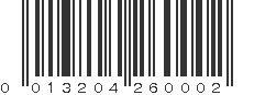 UPC 013204260002