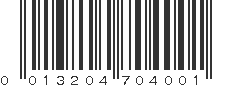 UPC 013204704001