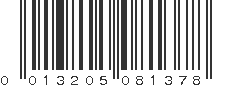 UPC 013205081378