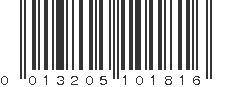 UPC 013205101816